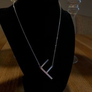 F initial necklace